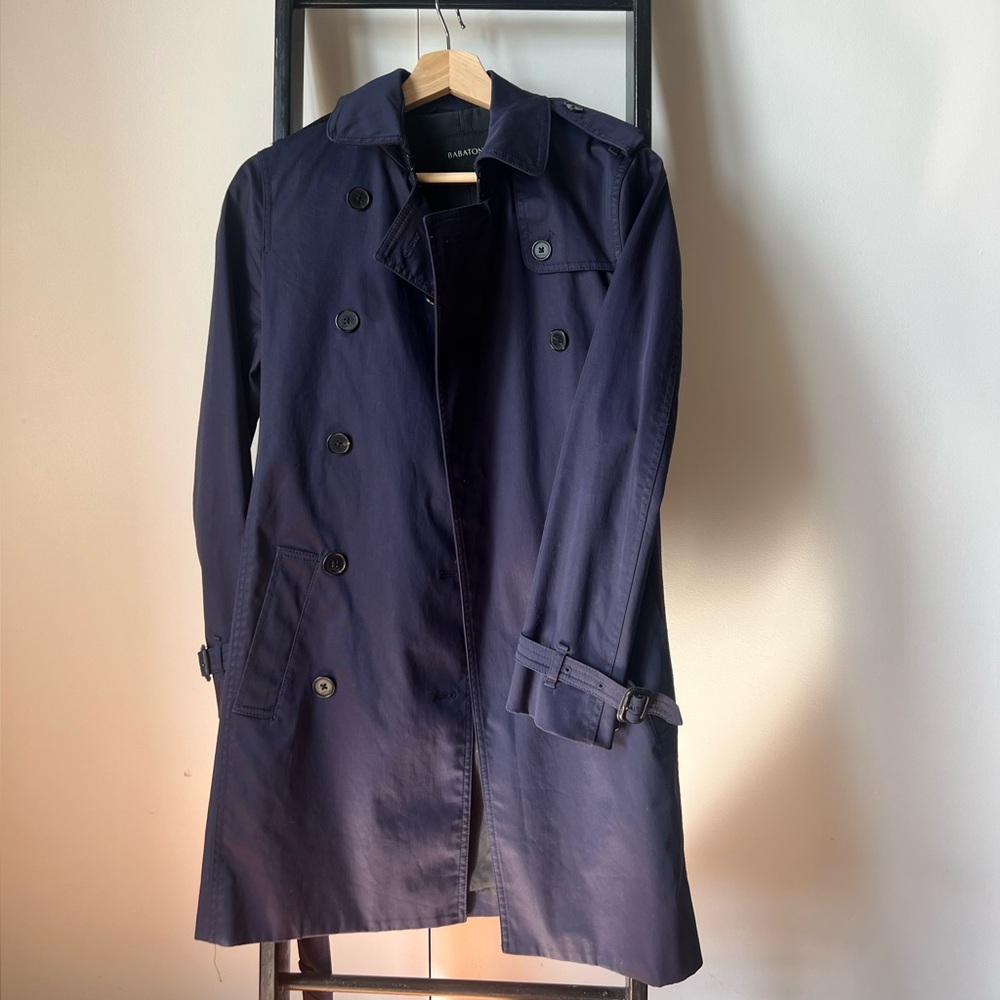 Babaton Deep Blue Trench Coat